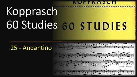 🎺🎺Kopprasch 60 Studies for Trumpet - 25 Andantino