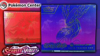 Opening the Pokémon Center VIOLET Elite Trainer Box!