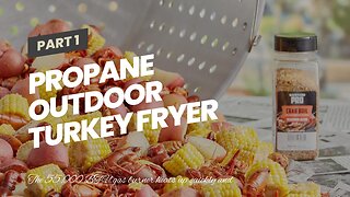 Propane Outdoor Turkey Fryer Set Seafood Boiler Kit Fish Fryer with Crawfish Cooker Pot Basket...