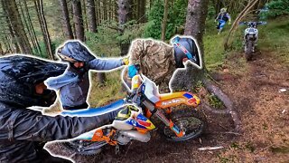 When MOTOCROSS boys come to ride ENDURO ~ WET RIDE