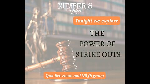 Ep 14 N8 25 Jan 2023 - The Power of Strike Out in Courts and much more!