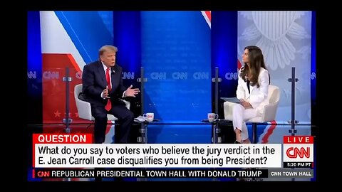 Donald Trump Gives No Quarter to E. Jean Carroll - or Her 'Hanky Panky' Claims - at CNN Town Hall