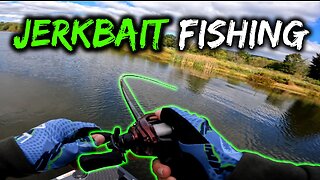 Jerkbait Fishing for Largemouth Bass - Kaercher Creek