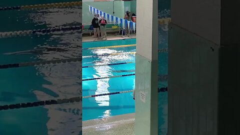 Backstroke women’s race Mars Hill U vs Emory & Henry College