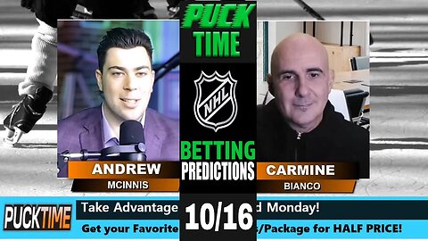 NHL Predictions, Picks & Odds | Panthers vs Devils | Flames vs Capitals | PuckTime Oct 16