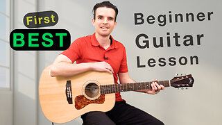 🎸 BEST First Beginner GUITAR Lesson | Acoustic Guitar Lessons for Beginners | GuitarIncrease