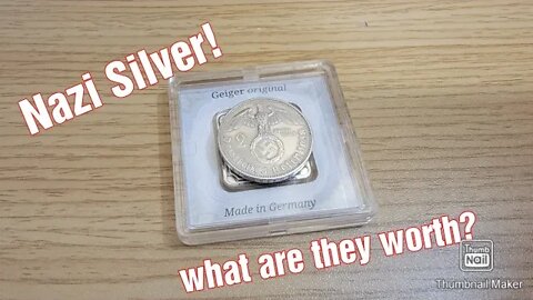 Nazi Germany Silver Coins. These still exist?! (1938 2 reichsmark coin)