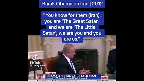 "You are the Great Satan (America), and we are the Little Satan (Israel)" 👀💊