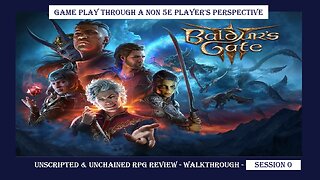 Let's Play Baldur's Gate 3: Session 0