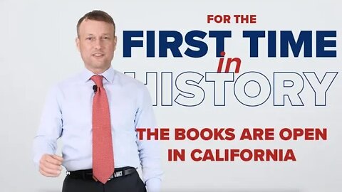 The Books are Open in California!