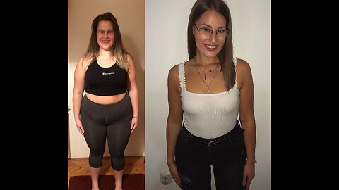 Weight loss transformation.