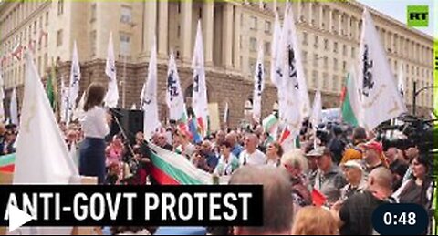 Protesters rally against government in Bulgaria