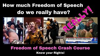 How much Freedom of Speech do we really have?