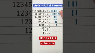 Multiplication patterns in math 🧮