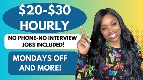 HIRING 1000s FAST + NO INTERVIEW-MONDAYS OFF-HOME BASED JOBS AVAILABLE I GET PAID $20-$30/Hr