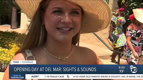 Creative hats, posh attire on display for opening day at Del Mar