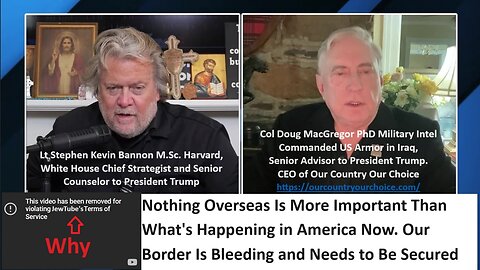 Bannon w/Col Macgregor: Nothing More Important Than What's Happening In America Now