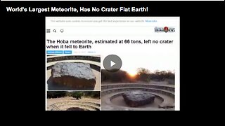 The Hoba meteorite leaving no crater when it fell to Earth