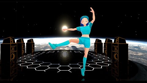 Anime Girl Breakdancing in Space! Custom Model (Shorts Version) #shorts #dance #cute #mmd #mmdshorts