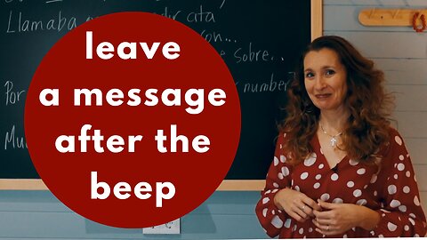 How to leave a VOICEMAIL message in Spanish - SIMPLE steps explained