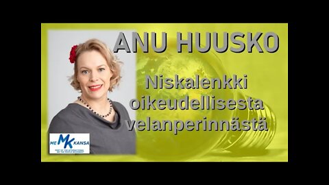 ATOMIstudio: Anu Huusko - Niskalenkki oikeudellisesta velanperinnästä 7.6.22