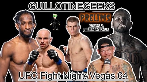 UFC FIGHT NIGHT: RODRIGUEZ V LEMOS PRELIMS PICKS & PREDICTIONS GEEKS VISIONS BREAKDOWN 11/5!