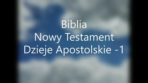 Biblia Nowy Testament Dzieje Apostolskie -1