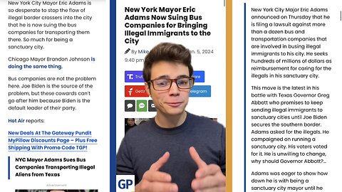 Victor Reacts: You Get What You Deserve! Democrat Mayors Sue to Stop Busloads of Illegal Aliens