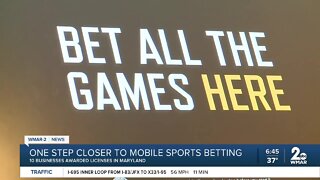 10 businesses in Maryland awarded licenses for sports betting