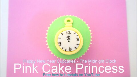 Copycat Recipes How-to make Happy New Year Cupcakes - Midnight Clock or Stop Watch Cook Recipes fo