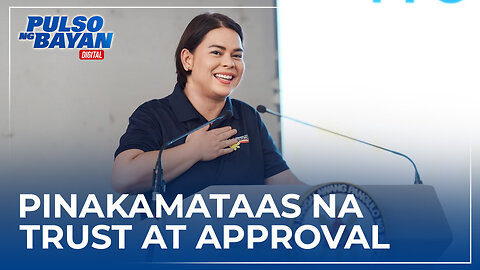 Vice Pres. Sara Duterte, may pinakamataas na trust at approval ratings sa huling Pulse Asia Survey