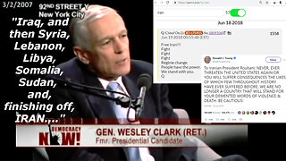 ✈️#911Truth Part 12: Gen. Wesley Clark Reveals Middle East Invasion Was Pre-Planned & Iran is NEXT