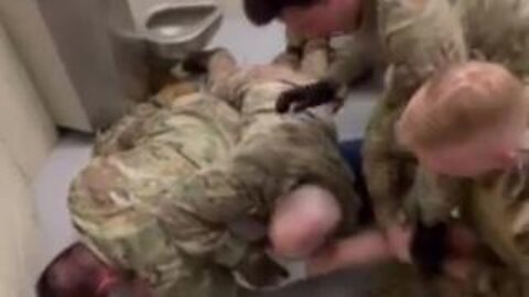 Video Emerges of Military Team Assaulting Senior Airman Lance Castle For Not Taking the Clot Shot
