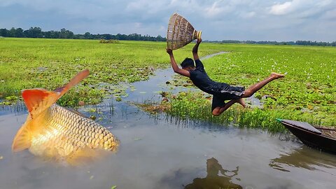 Best Video Of Fishing How It's Possible From by Boat With bamboo Polo Daily Life Bamboo Techniques