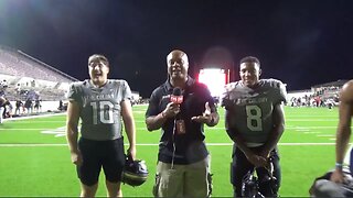The Colony WR Chase Glover & QB Carson Cox After 27-20 Win Over Denton Ryan