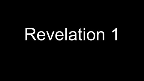 Revelation 1 from the World English Bible