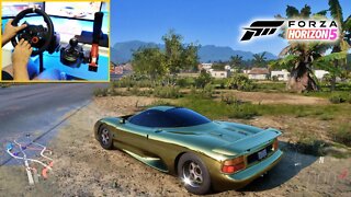 FORZA HORIZON 5 - JAGUAR SPORT XJR-15 ( Steering Wheel + Shifter ) Gameplay 4k