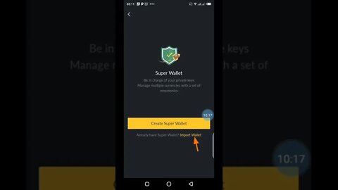 Créer un portefeuille application importer trust wallet téléphone