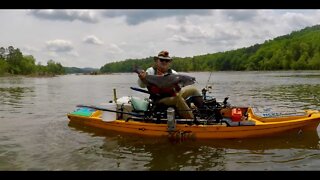 Kayak Catfishing for Big Blue Catfish