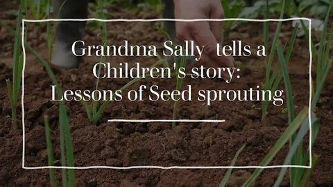 Grandma Sally tells a Children's story: Lessons of Seed sprouting