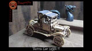 Retro Car UGR-T 3D Wooden Puzzle