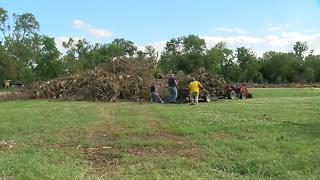 Volunteers help clean Falconwood Park