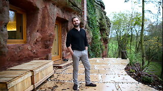Modern Caveman - Man Builds A 230,000 House In 700-year-old Cave