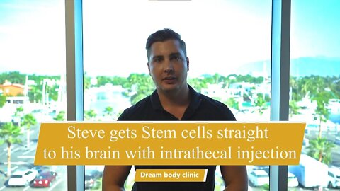 Steve gets Stem cells straight to his brain with intrathecal injection