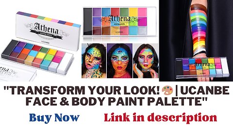 "Get Creative with UCANBE Athena Face Body Paint Palette Halloween Kit for Kids and Adults"