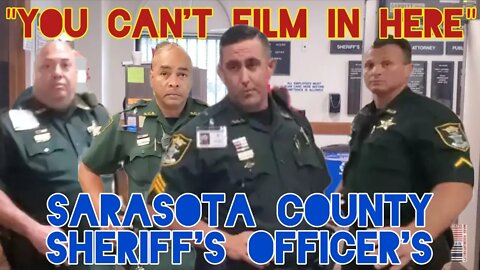 "You're Gonna Have To Leave". Unlawful Orders Ignored. Sarasota County Sheriff. Florida.