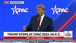 President Donald J. Trump Addresses CPAC 2/24/24 | Full Speech