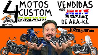 4 Motos Custom Kawasaki vendidas nos EUA de ARA-KÊ