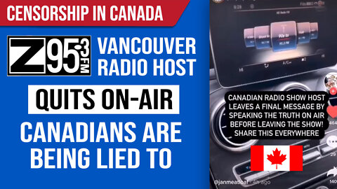 Vancouver Radio Host Quits On-Air : Standing Against Censorship in Canada