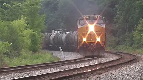 CSX M369 Manifest Mixed Freight Train from Lodi, Ohio July 3, 2023
